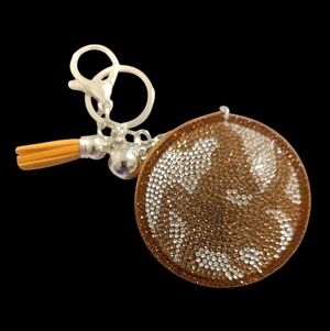 Capricorn Rhinestone Bag Charm/  Keychain